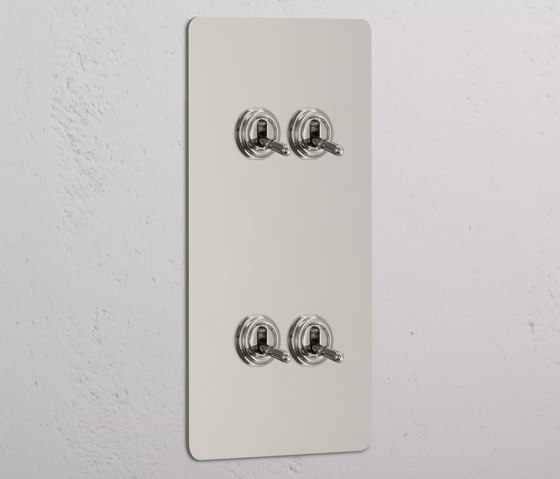 Double 4x Vertical Toggle Switch | Toggle switches | Corston Architectural Detail