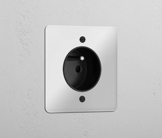 Single French Power Module Round | Sockets | Corston Architectural Detail