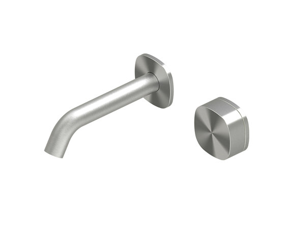 Super | Progressive wall mixer with 150mm spout | Wash basin taps | Quadrodesign