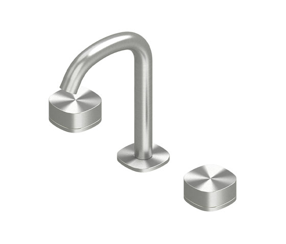 Super | 3-hole deck-mounted tap with swivel spout | Bath taps | Quadrodesign