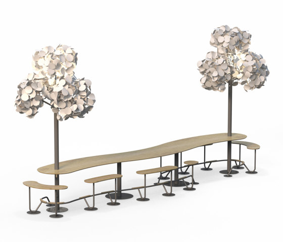 Seamless Bar Seater Wiggly w Tree | Tisch-Sitz-Kombinationen | Green Furniture Concept