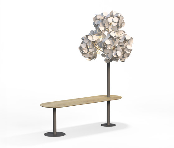 Seamless Table Straight w Tree | Stehtische | Green Furniture Concept