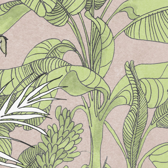 Jungle Resort Rose | Wall coverings / wallpapers | k'moor