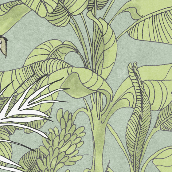 Jungle Resort Sage | Wall coverings / wallpapers | k'moor