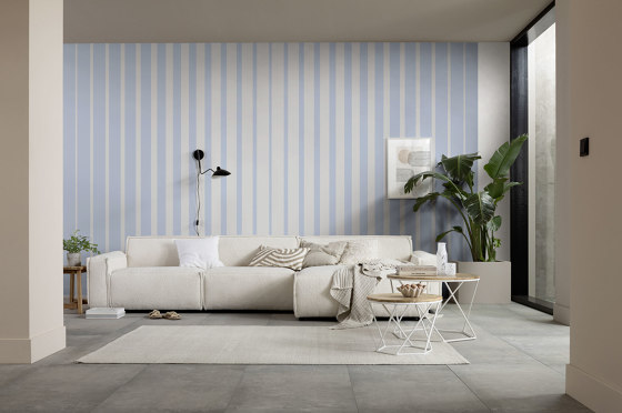 Lamello Longo lightgrey-lightprussian | Wall coverings / wallpapers | k'moor