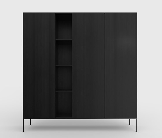 Yale cabinet Oak Black | Armadi | Kluskens Meubelcreaties