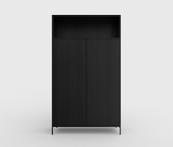 Yale cabinet Oak Black | Armarios | Kluskens Meubelcreaties