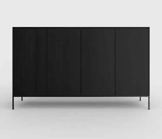 Yale cabinet Oak Black | Armarios | Kluskens Meubelcreaties