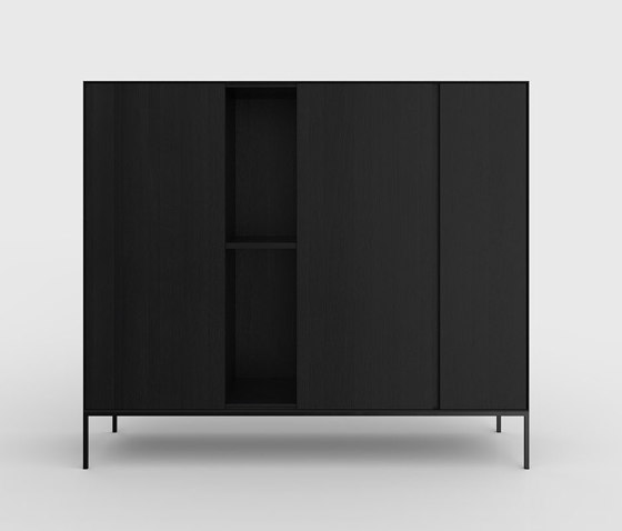 Yale cabinet Oak Black | Armadi | Kluskens Meubelcreaties