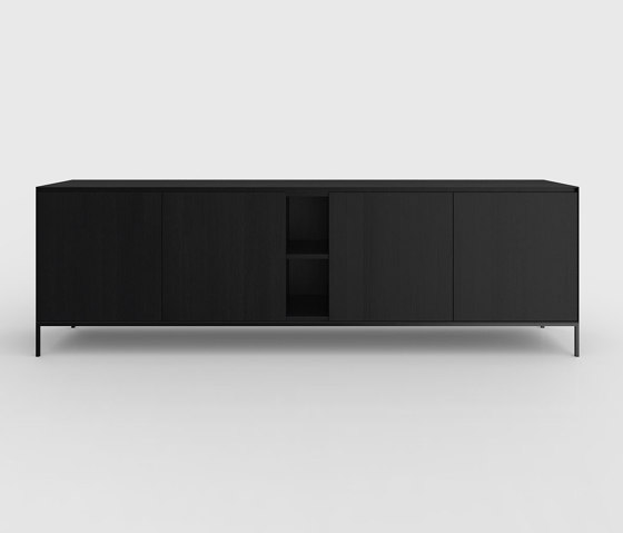 Yale Sideboard Eiche Schwarz | Sideboards / Kommoden | Kluskens Meubelcreaties