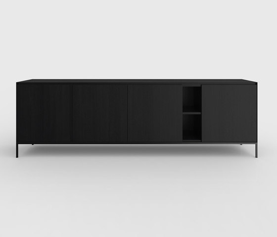 Yale Sideboard Eiche Schwarz | Sideboards / Kommoden | Kluskens Meubelcreaties