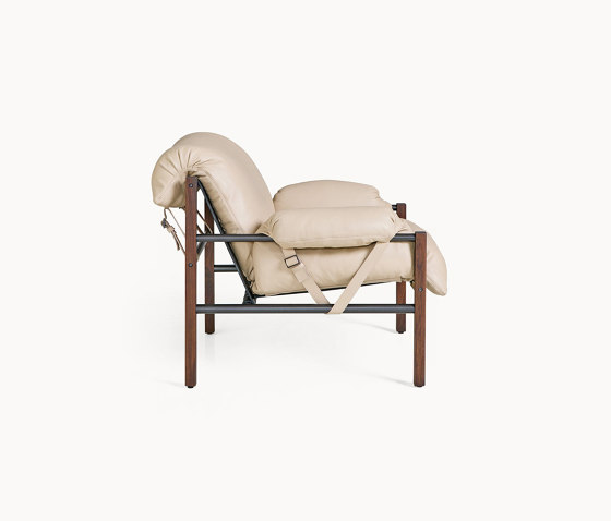 Sling Club Chair and Ottoman | Poltrone | BassamFellows