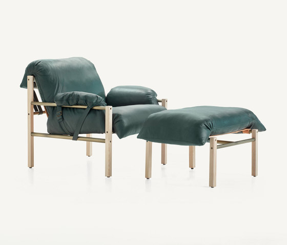 Sling Club Chair and Ottoman | Sessel | BassamFellows