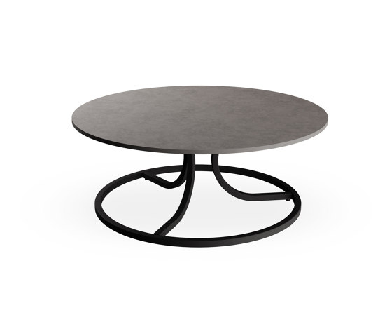 Collier Round Coffe Table whit porcelain stoneware | 1356+1341 | Tables basses | EMU Group