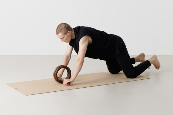 Abdominal Roller in American Walnut | Fitness Hilfsmittel | kenko 