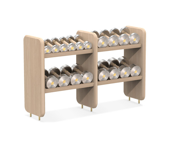 CLASSIC Dumbbell Rack in Canadian Maple | Attrezzi fitness | kenko 