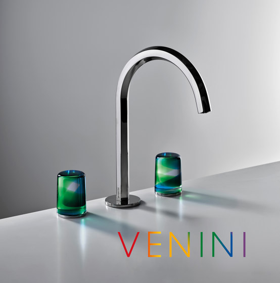 Venezia by Venini | Mélangeur lavabo 3 trous | Robinetterie pour lavabo | Fantini