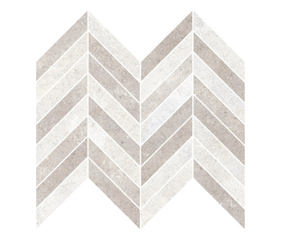 Coquille Froid Mosaico Chevron | Piastrelle ceramica | Refin