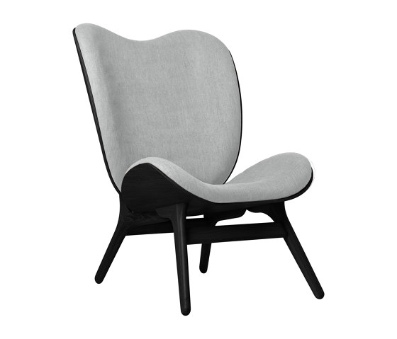 A Conversation Piece | tall chair, black oak, sterling | Armchairs | UMAGE