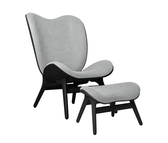 A Conversation Piece | tall chair, black oak, sterling | Armchairs | UMAGE
