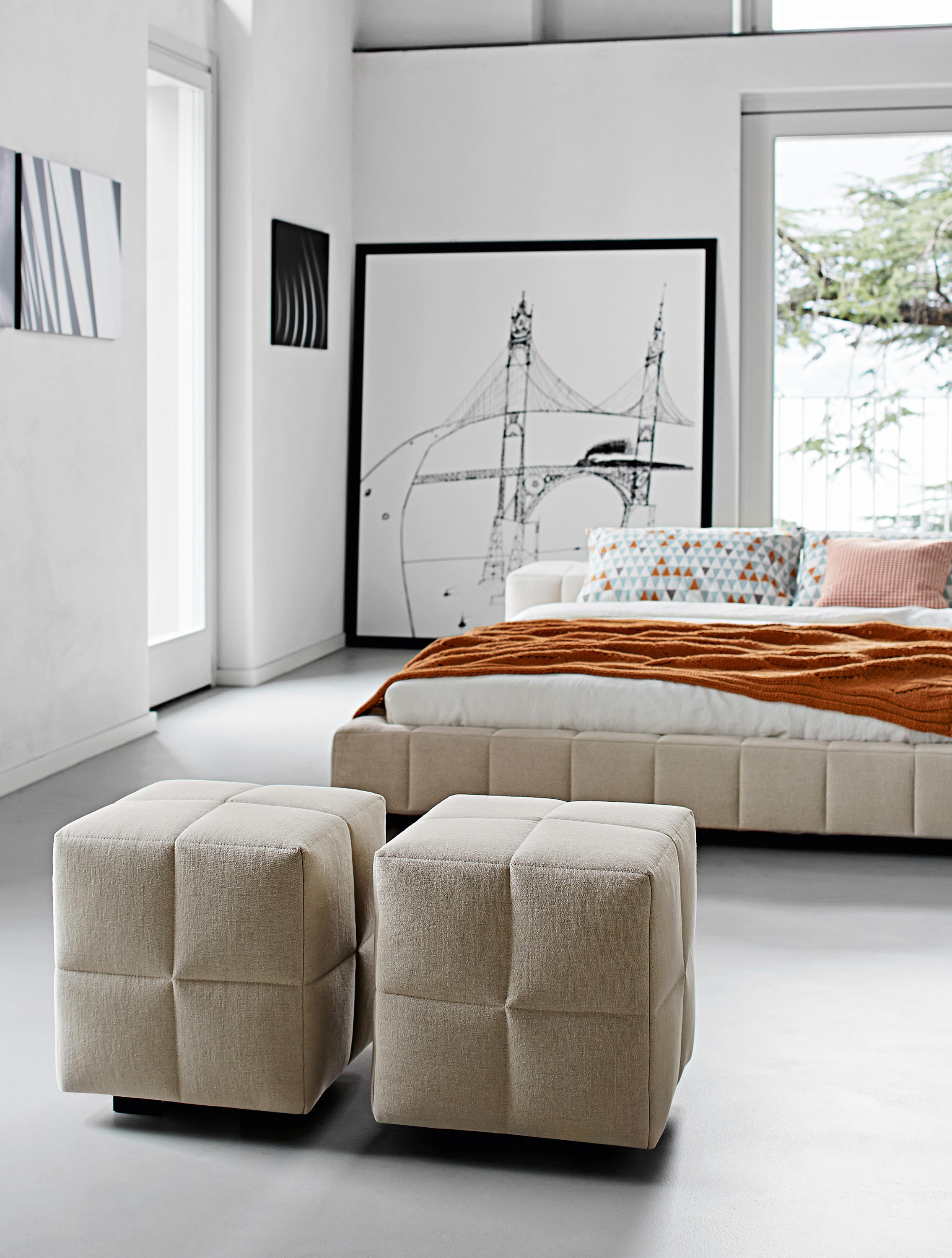 Squaring Pouf High quality designer products Architonic