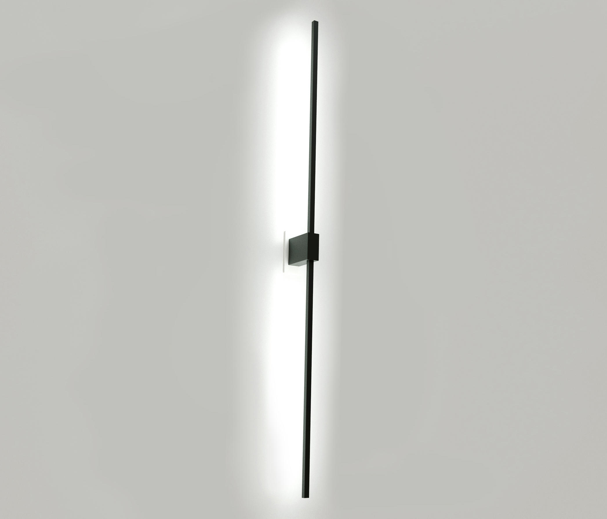 ZBar Wall Sconce, 60" Center Mount, Matte Black Architonic