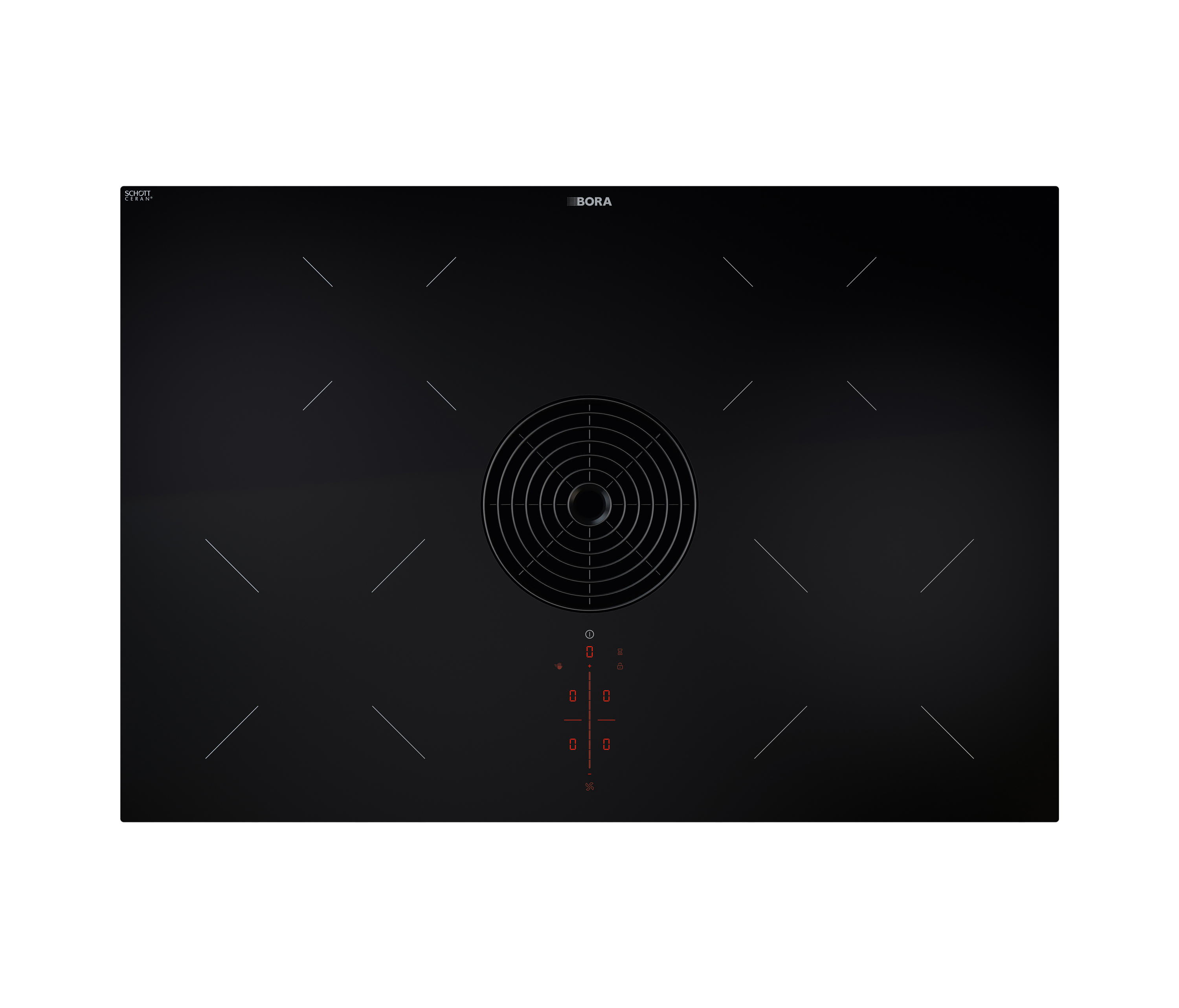 Pura Induction Cooktop With Integrated Cooktop Extractor