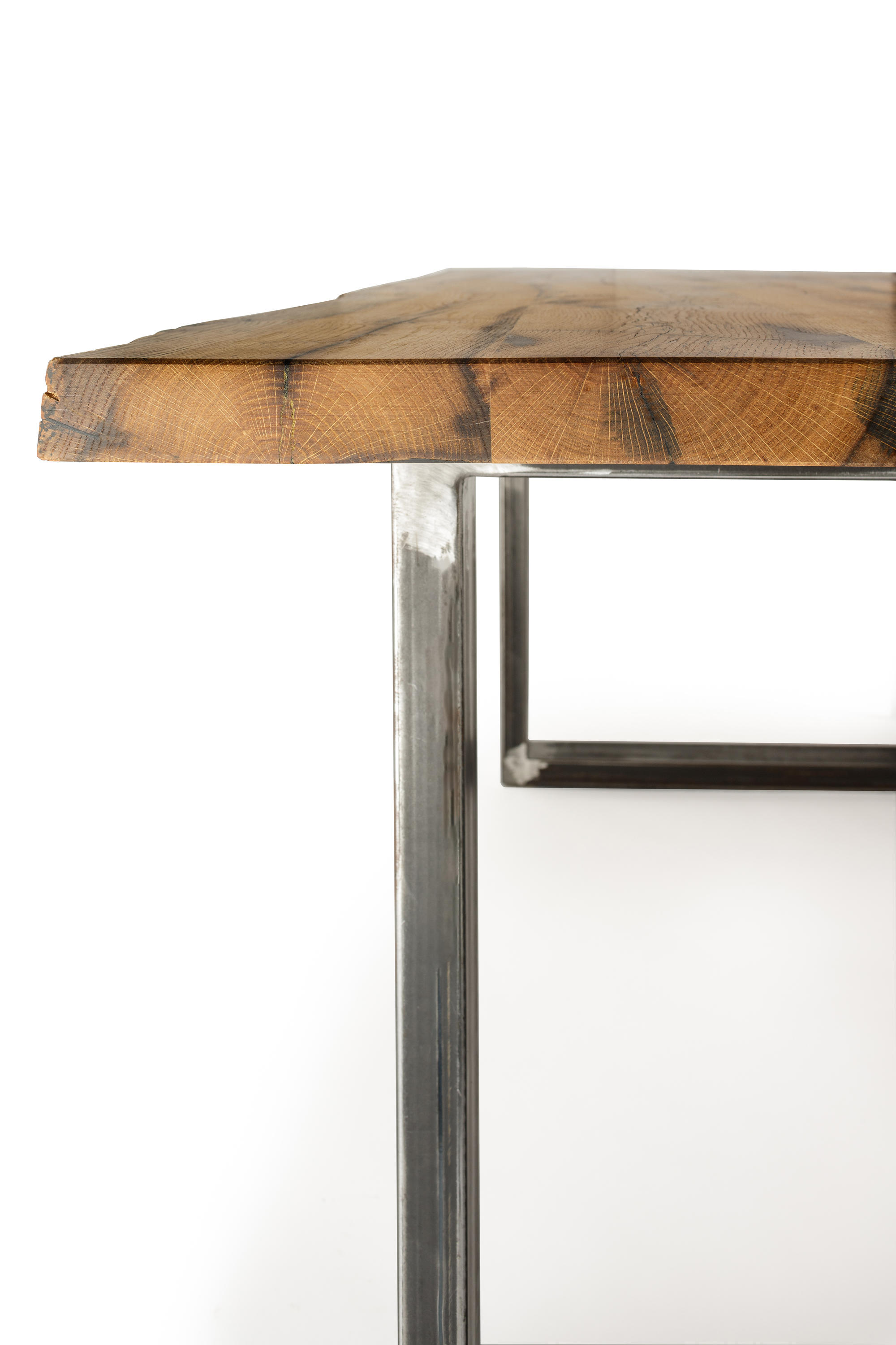 Two Elements Table Made Of Reclaimed Wood Architonic