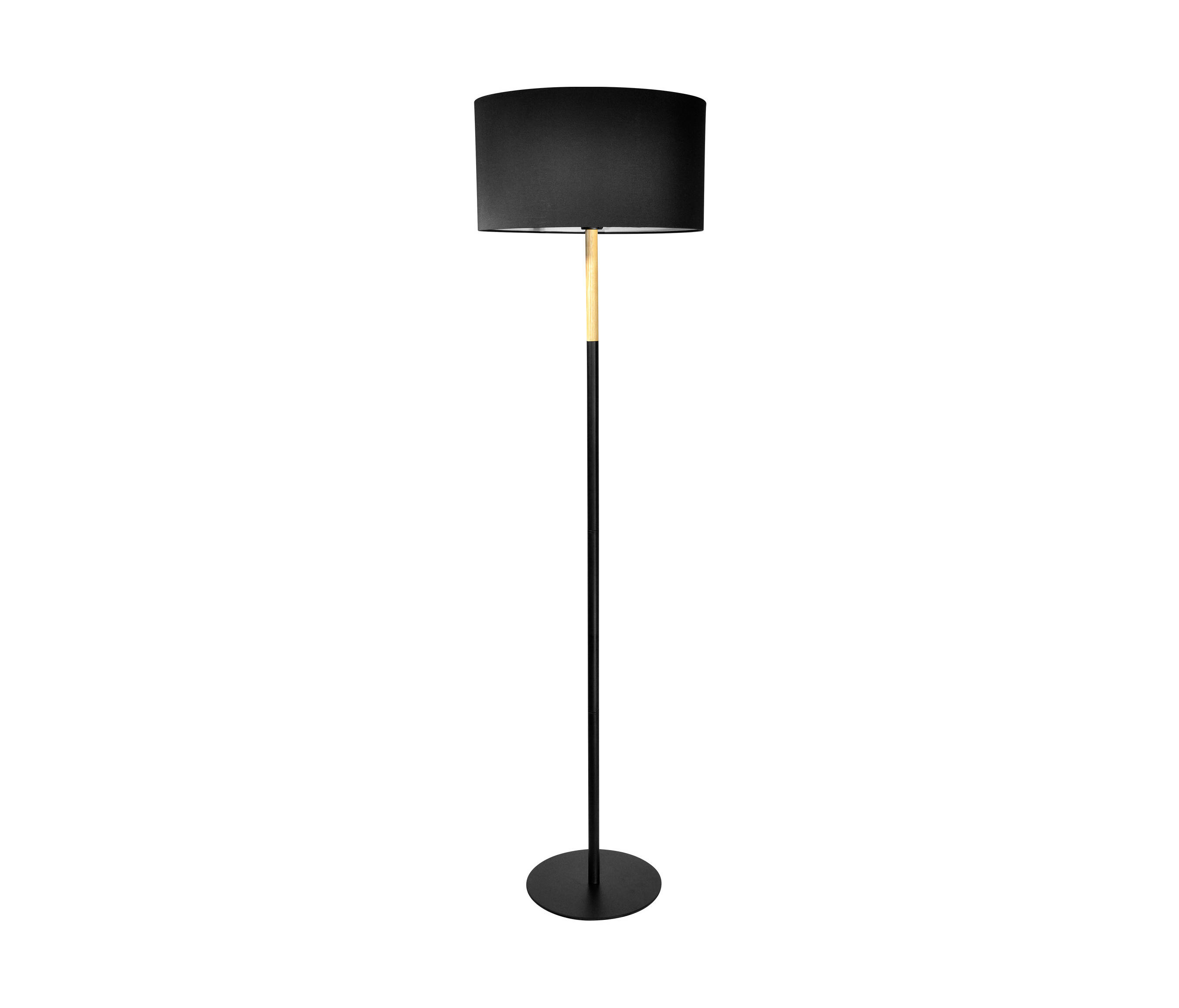 black floor standing lamp