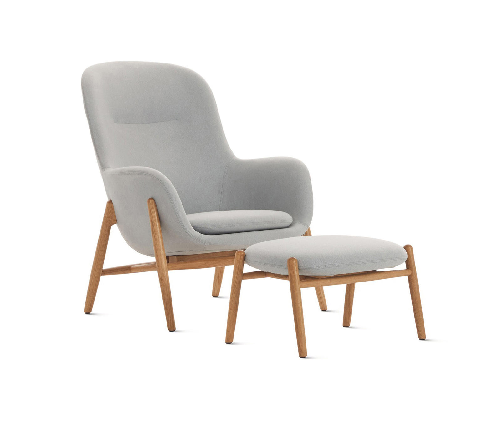 nora lounge chair and ottoman  architonic