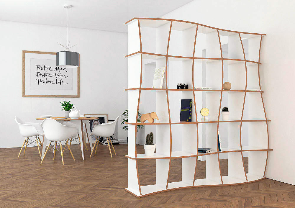 Room Divider Maliya Designer, Wall Divider Shelves