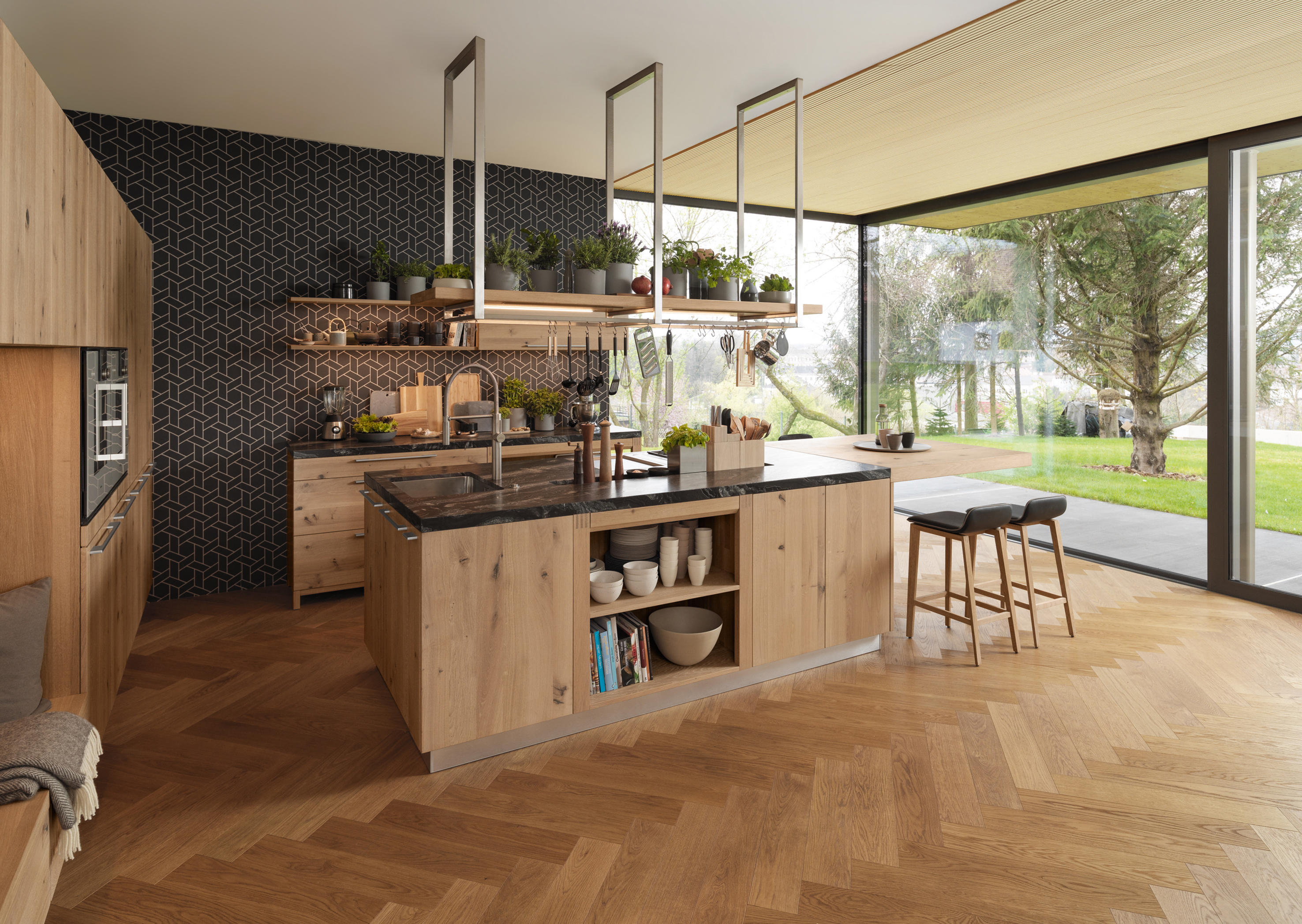 contemporary loft kitchen design