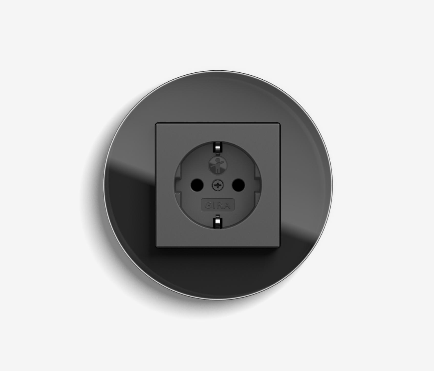 Medicinaal Claire Cater Studio | Socket outlet Glass black | Architonic
