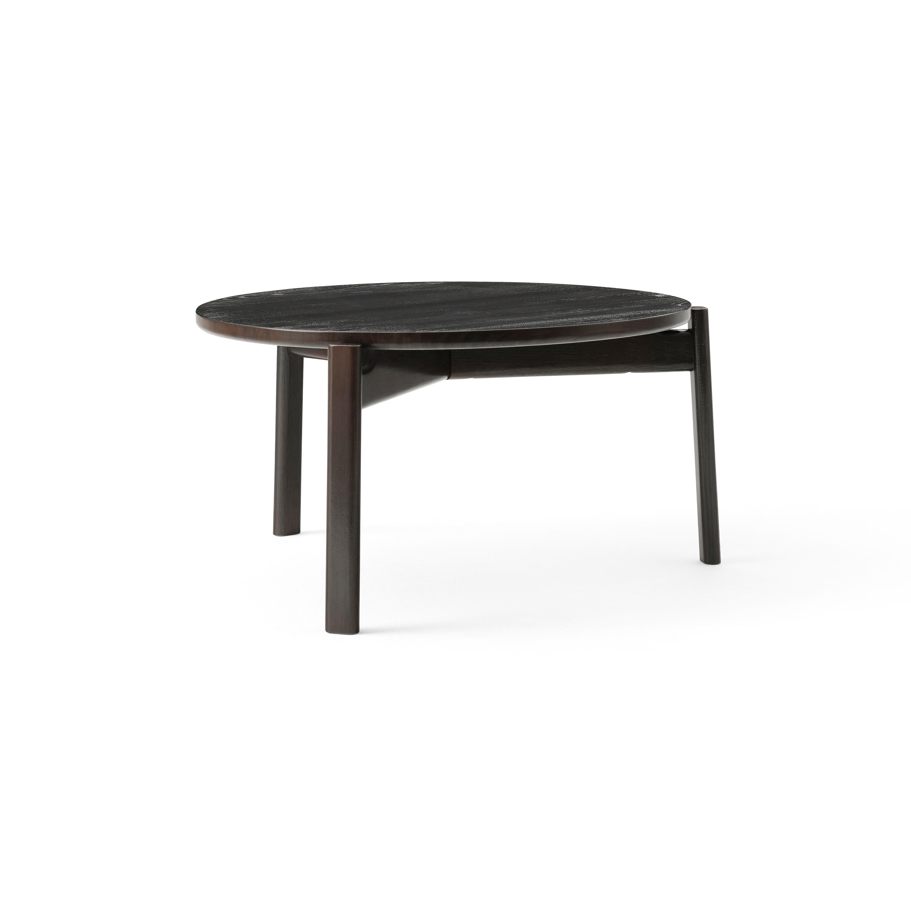 Passage Lounge Table Ø70 | Dark Lacquered Oak | Architonic