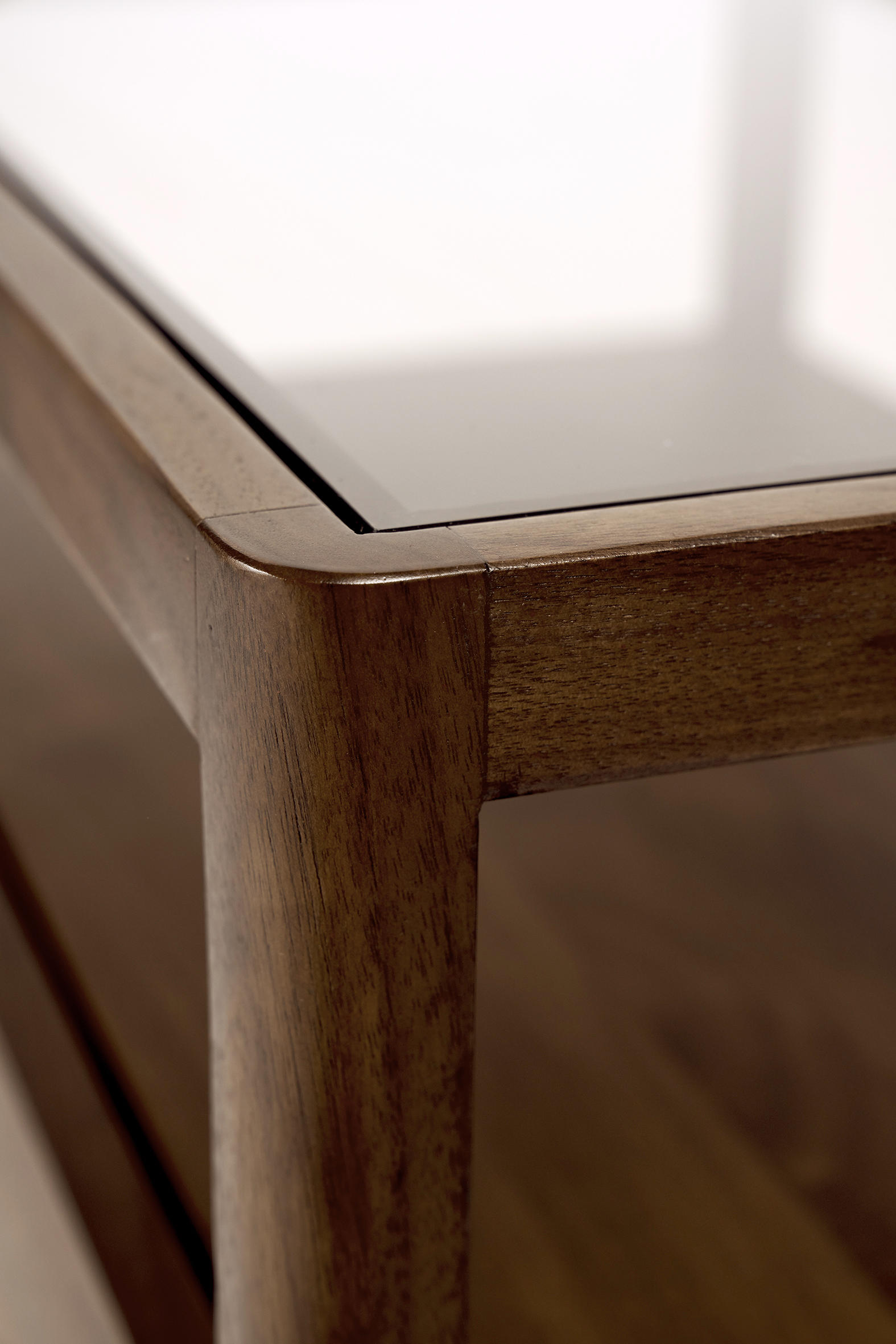 Spindle Walnut bedside table 1 drawer Architonic