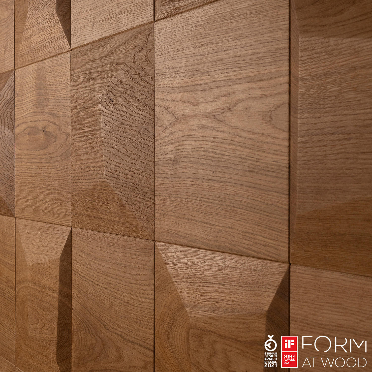 FLAT SQUARE - Wood tiles from Form at Wood