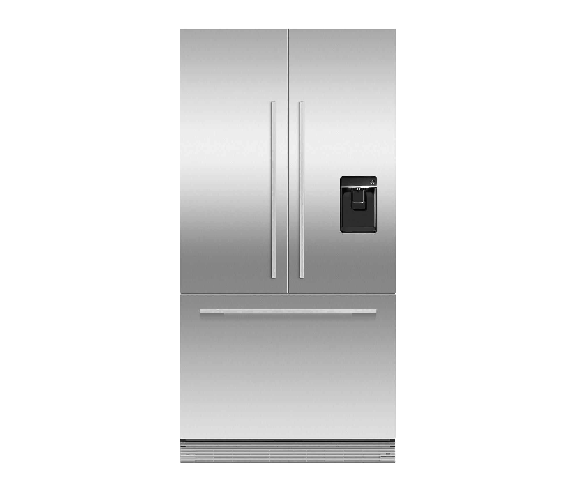 Integrated French Door Refrigerator Freezer, 90cm, Ice & Water Architonic