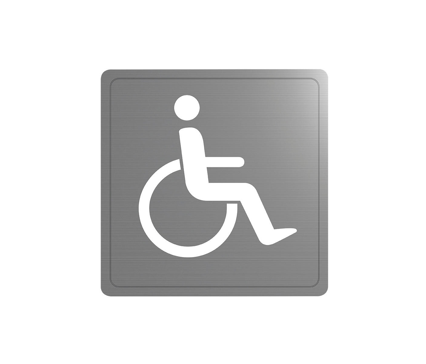 304 Stainless steel disabled toilet sign Architonic