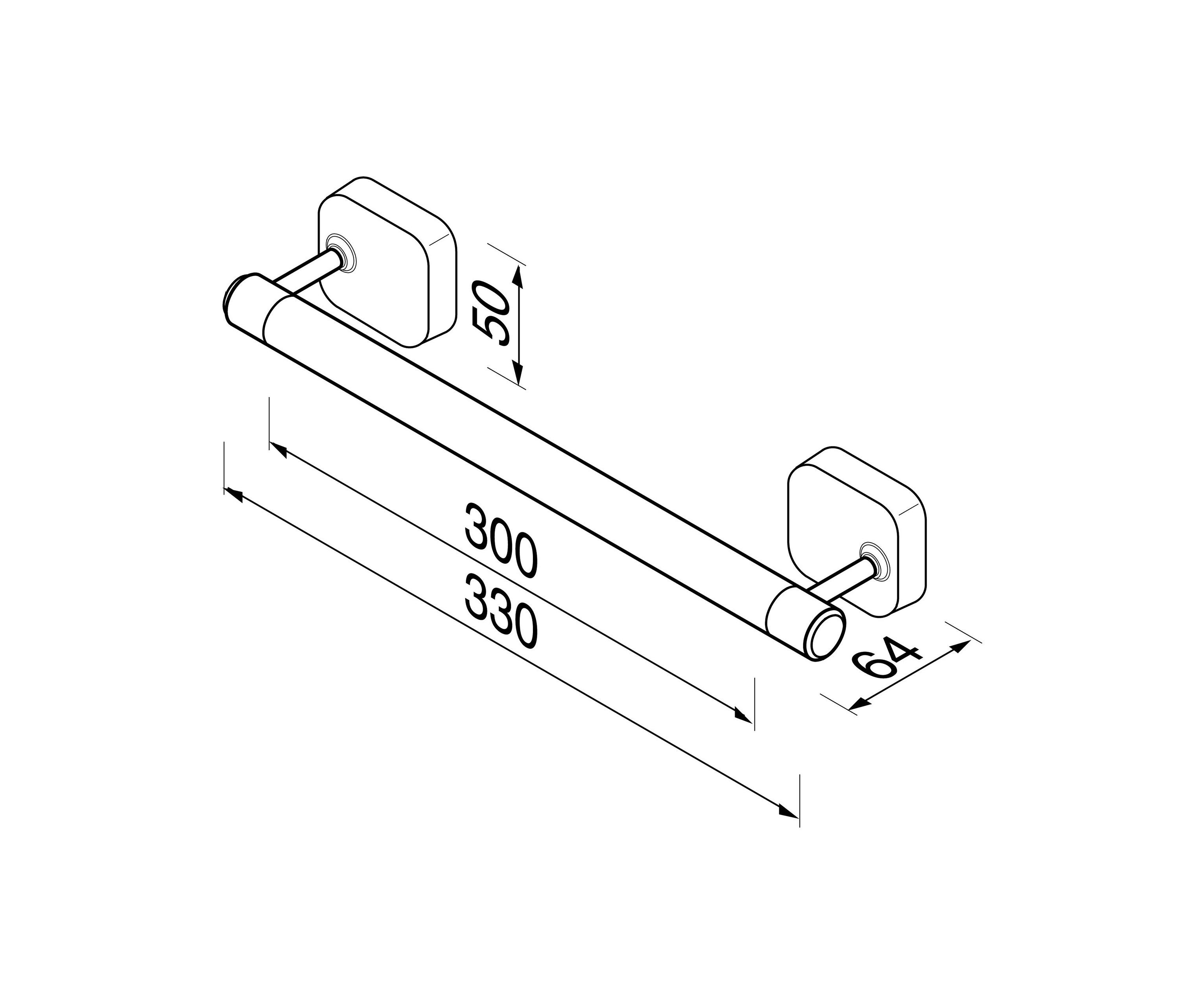 Thessa Grab Rail 30cm Chrome Architonic