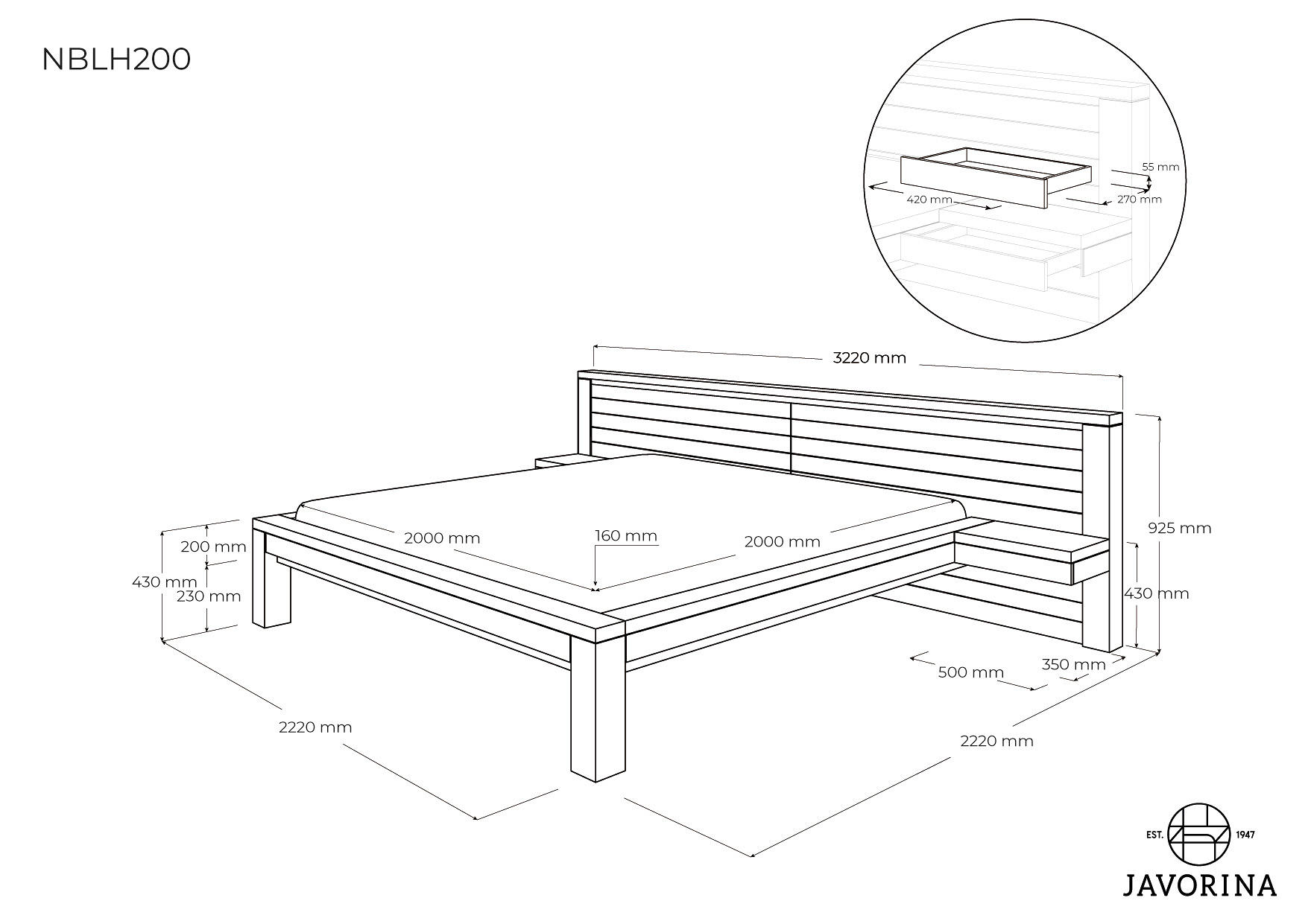 Next Bed NBLH200W & designer furniture Architonic