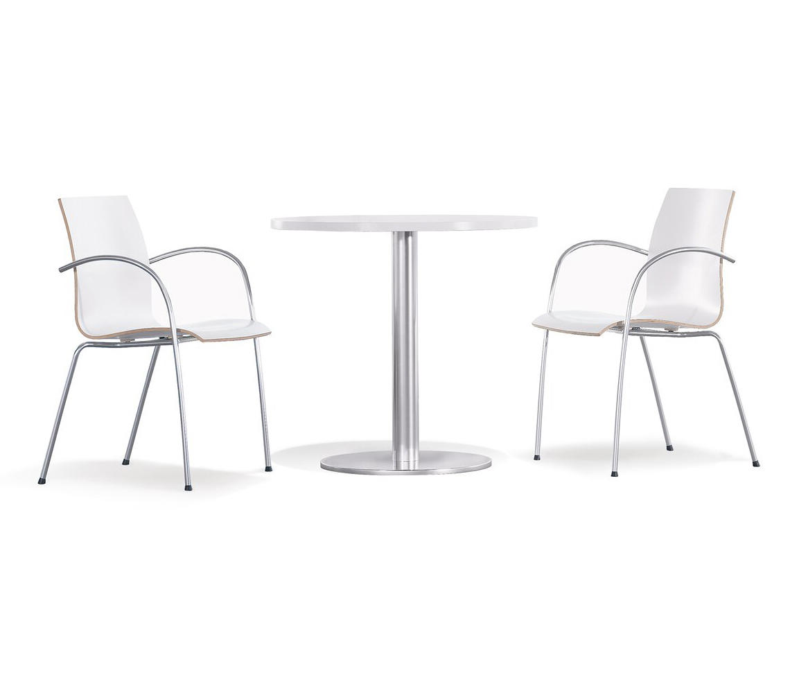 Trio chair on 4 metal legs | Architonic