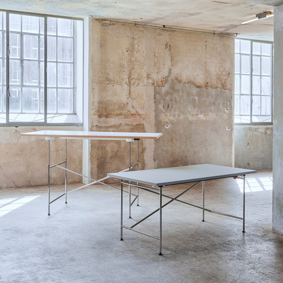 The top table: Richard Lampert and the Eiermann table frame ...