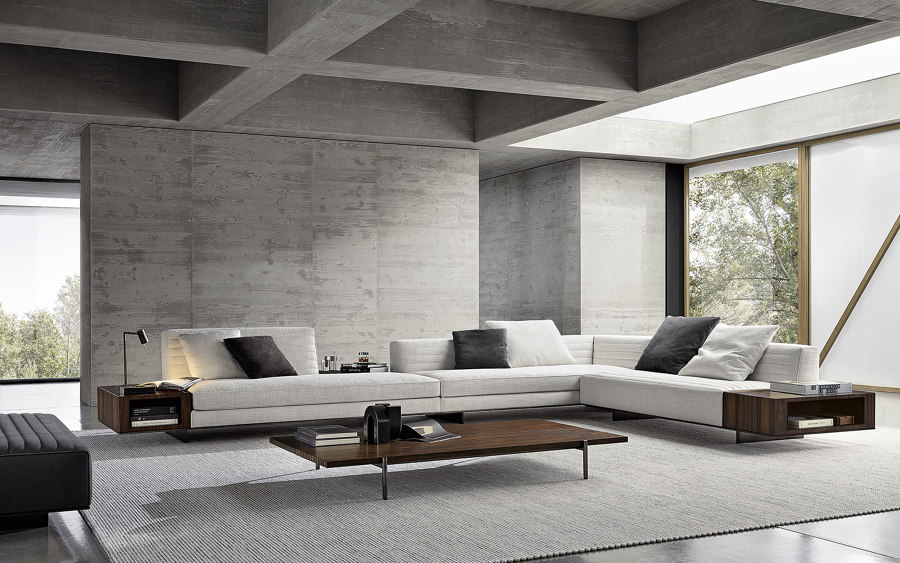 Roger – Minotti’s new multifunctional, multifaceted seating system | Nouveautés
