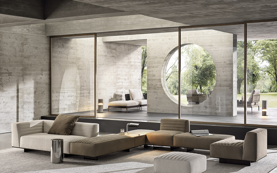 Roger – Minotti’s new multifunctional, multifaceted seating system | Novità