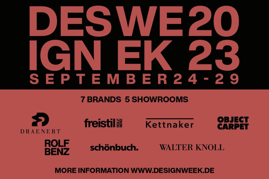 DESIGNWEEK 2023 — seven brands, five showrooms | Architektur