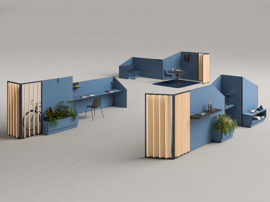 A hybrid panorama: reshaping the workplace with Fantoni’s new modular system | Nouveautés