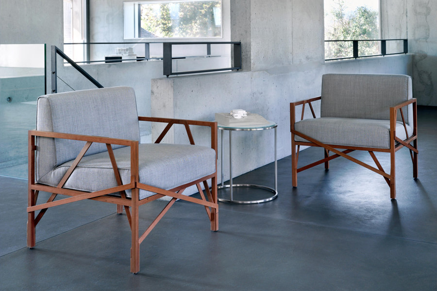 Seating collections that show inner strength with exposed frames | Novità