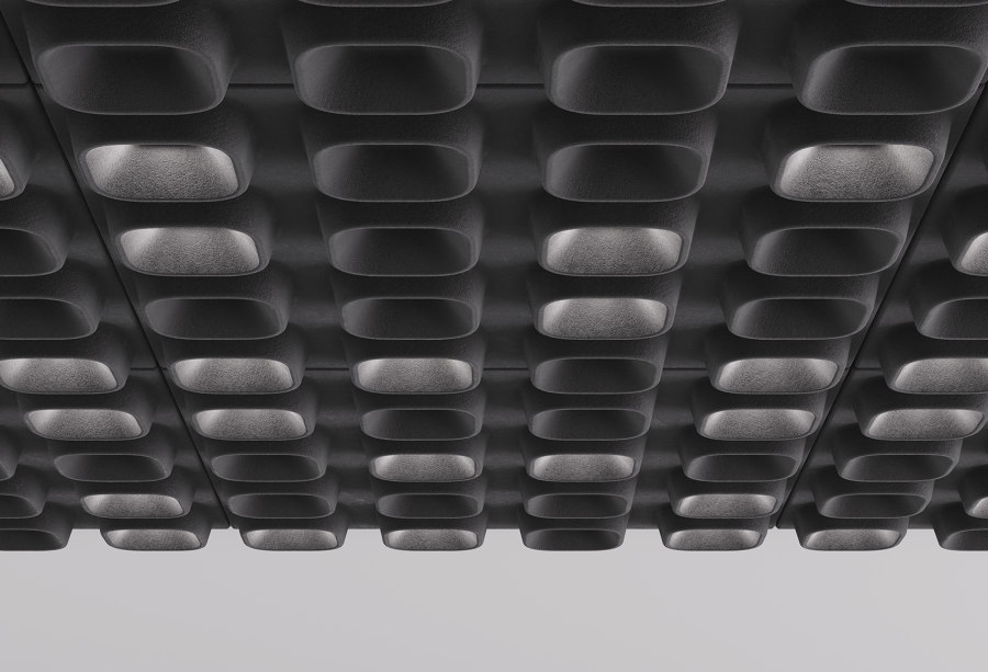 Pyrymyd: a multi-tasking ceiling system for sound and light control | Novità