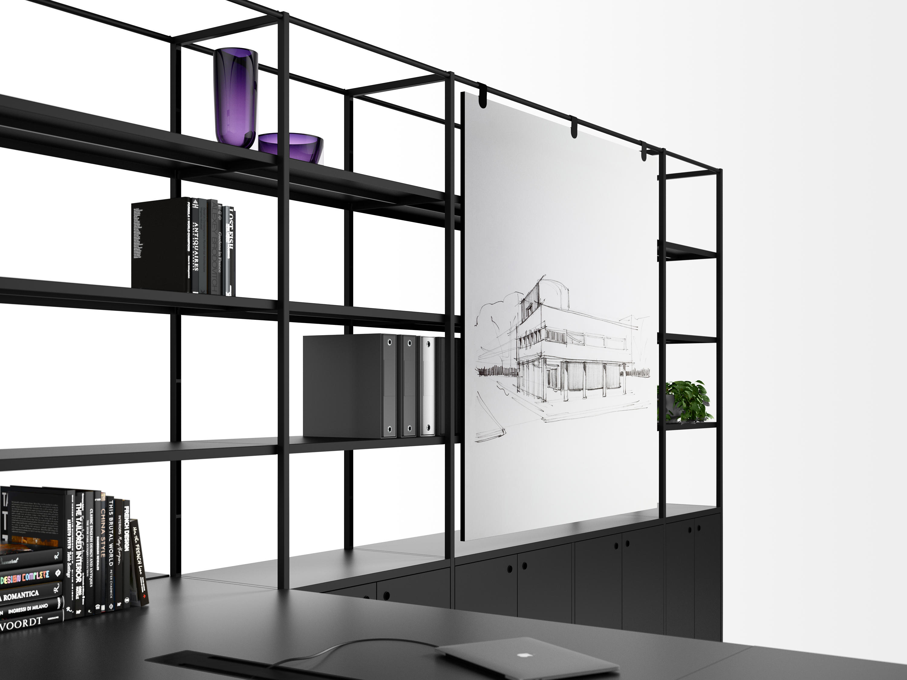 Fantoni Atelier, Elements Reversible Bookcase
