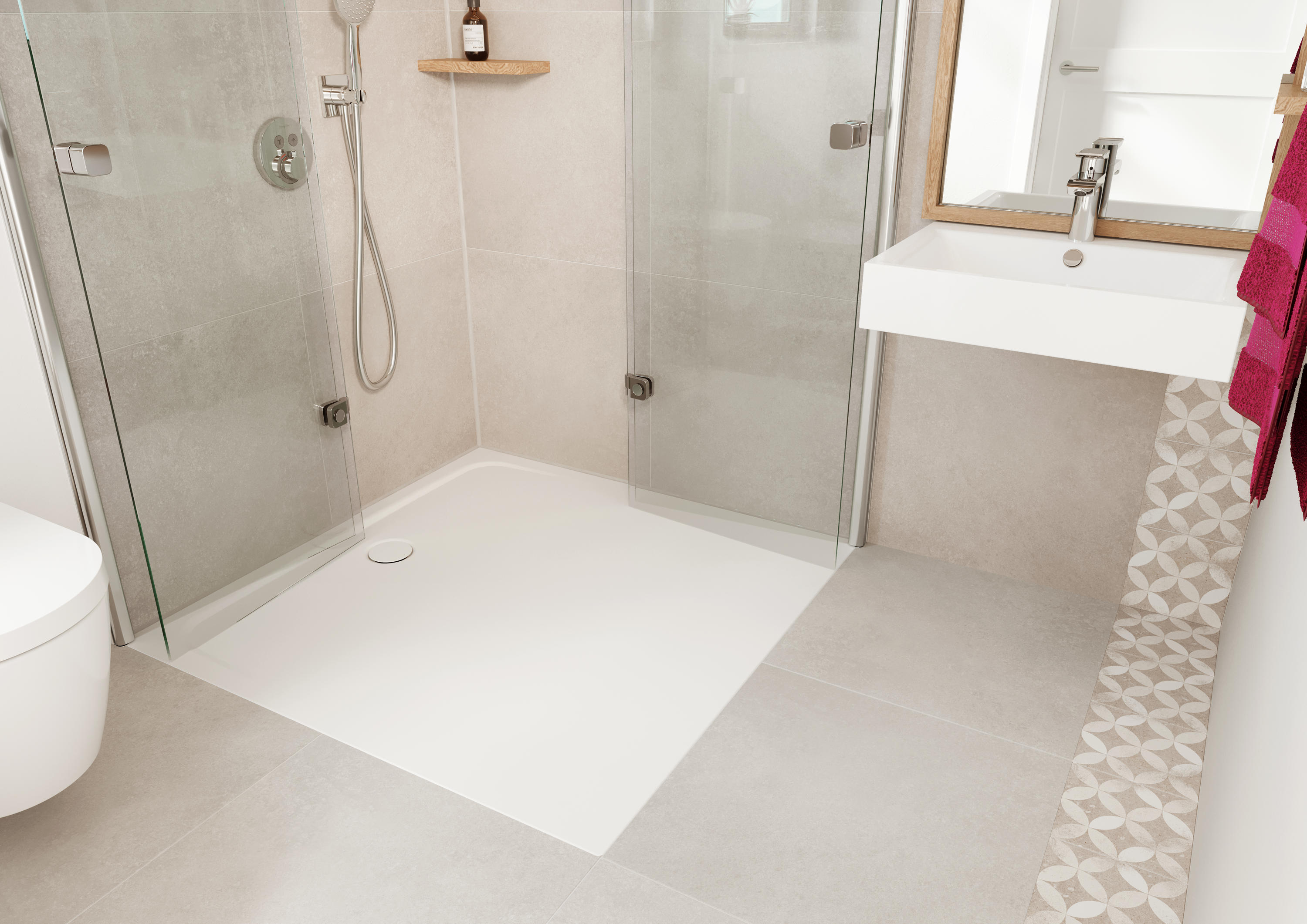 Low Profile Support Easy Bathroom Installation Options From
